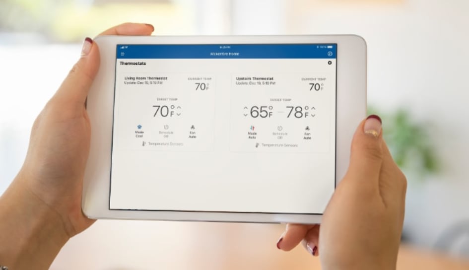 Thermostat control in Columbia